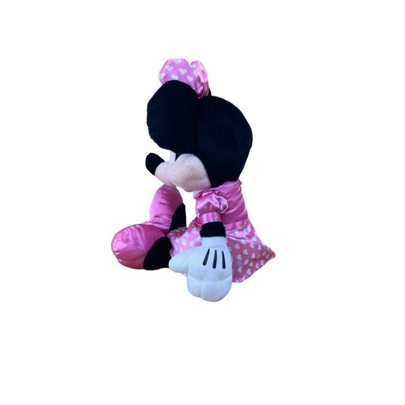 Disney 14" Minnie Mouse in Pink Polka Dot Dress Plush Doll EUC Kcare - Picture 4 of 13